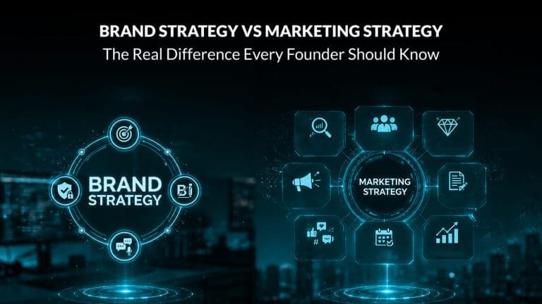 Brand Strategy vs Marketing Strategy: The Real Difference Every Founder Should Know